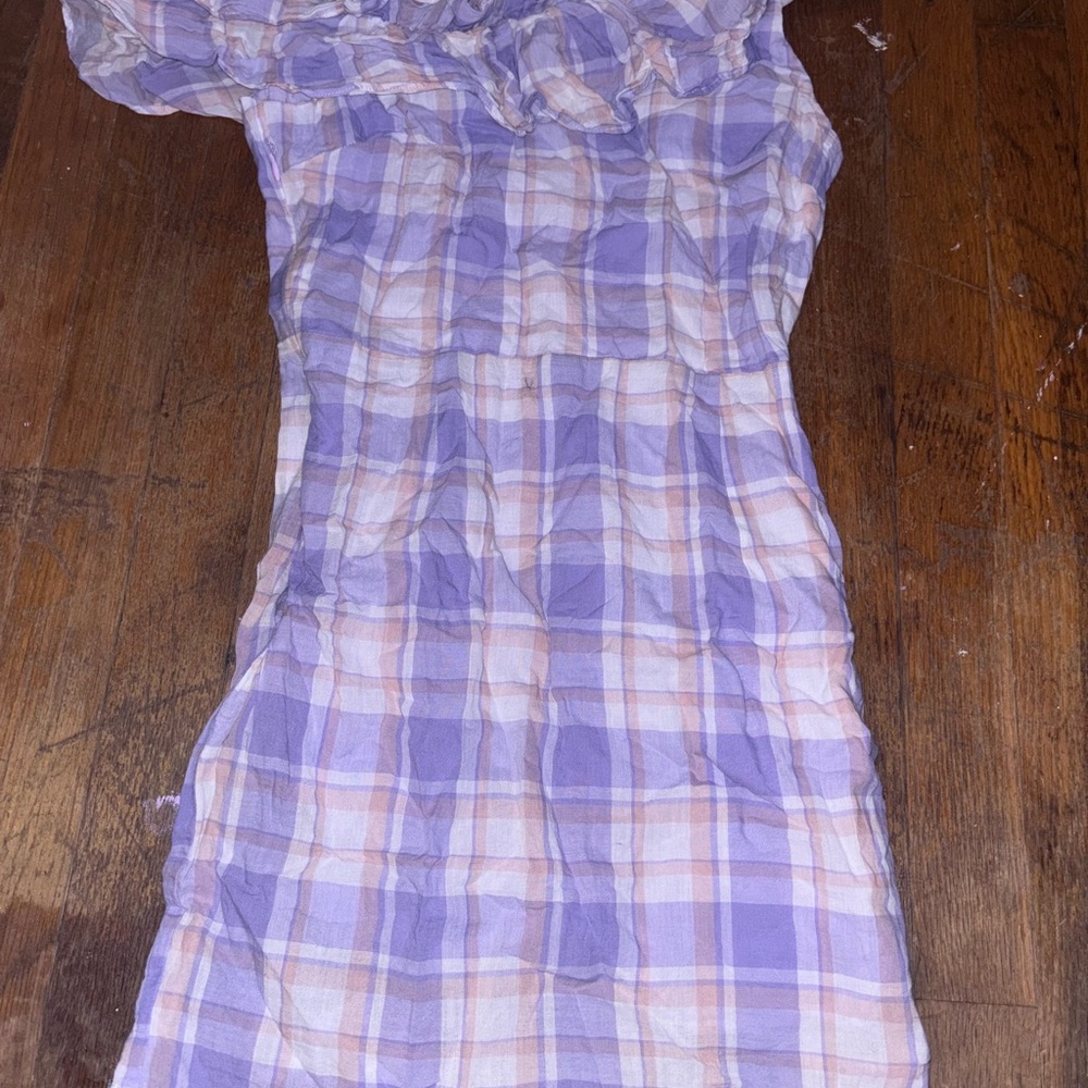 TCEC Lavender and White Dress